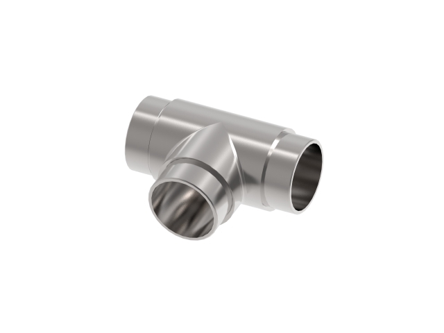 Pièce en T à sorties égales pour tube rond Ø 42.4x2.0 mm V2A