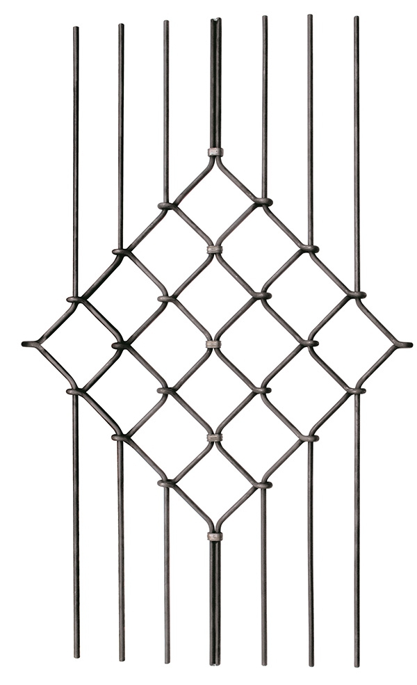 Ornement central 12 mm ; longueur 1400 mm ; largeur 604 mm