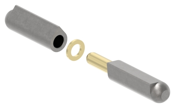 Anschweissband mit Messingring und -stift- Laenge- 140mm-88-1156515-ST.140