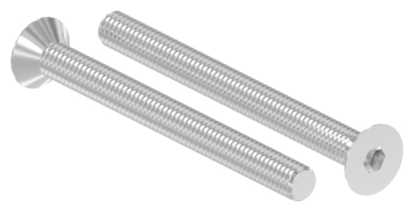 Vis à tête fraisée M6 x 65, A2, ISO 10642