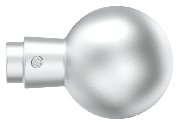 Alu-Tuerknopf gerade mit Kugel Ø 55 mm-12-3016.6