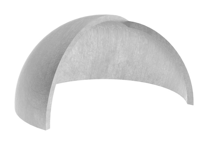 Halbhohlkugel Ø 60x2-0 mm V2A geschliffen-11-4073-B.4