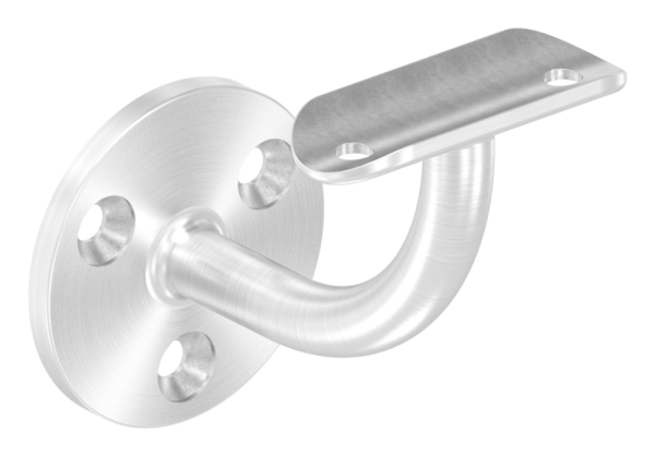 Handlaufhalter V2A fuer Rohr 33-7 mm Ronde 60x5 mm Wandabstand 75 mm verschweisst gesenkt-88-1150213-240.33