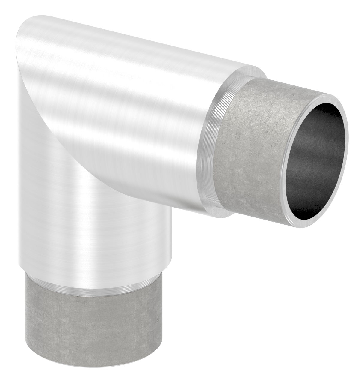 Coude d'angle 90°, pour tube rond Ø 33.7x2.0 mm V2A