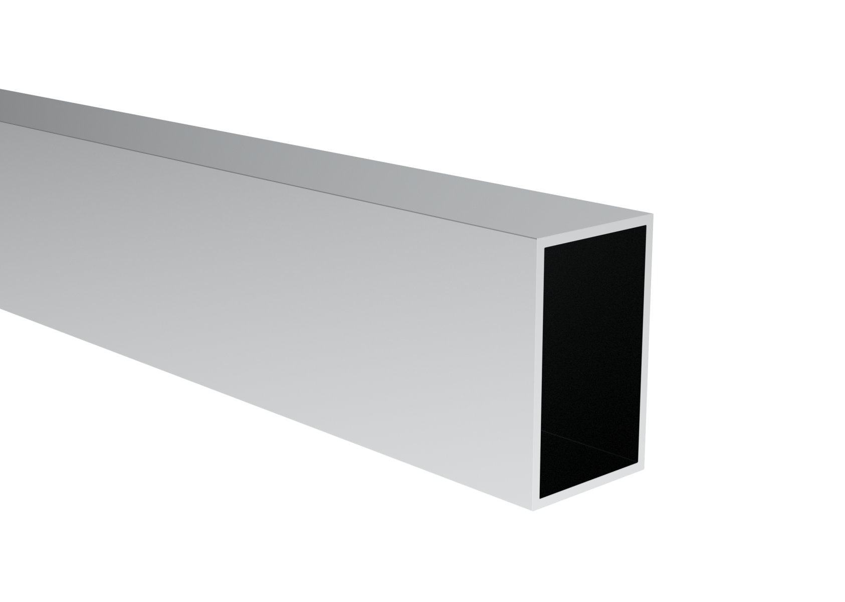 Rechteckrohr Aluminium 80x50x3 mm Laenge 6000 mm JPL Profil-89-11AL80X50X36000-A.4