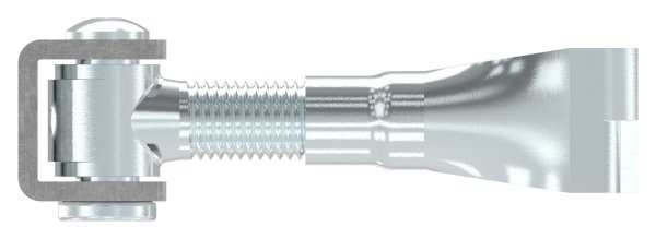 Charnière de portail M24 | réglable | à encastrer | acier (brut) S235JR