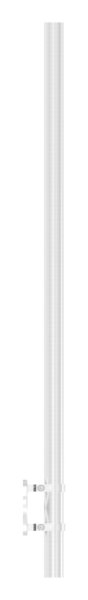 Gelaenderpfosten seitliche Montage fuer 6 Querstabhalter M6 Laenge- 1190 mm V2A-14-0022.4