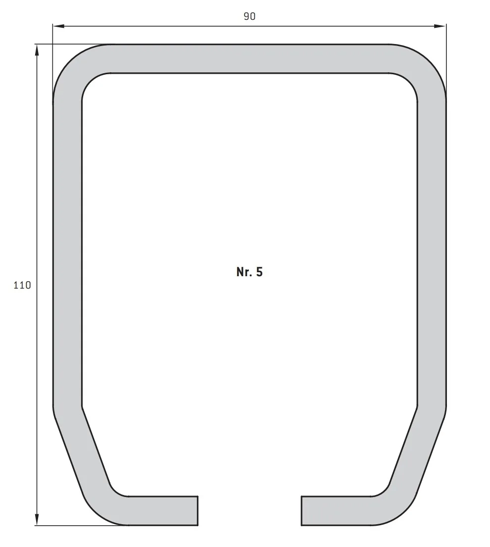 Ferrure pour portail coulissant 5 | Poids par vantail jusqu'à 2 000 kg