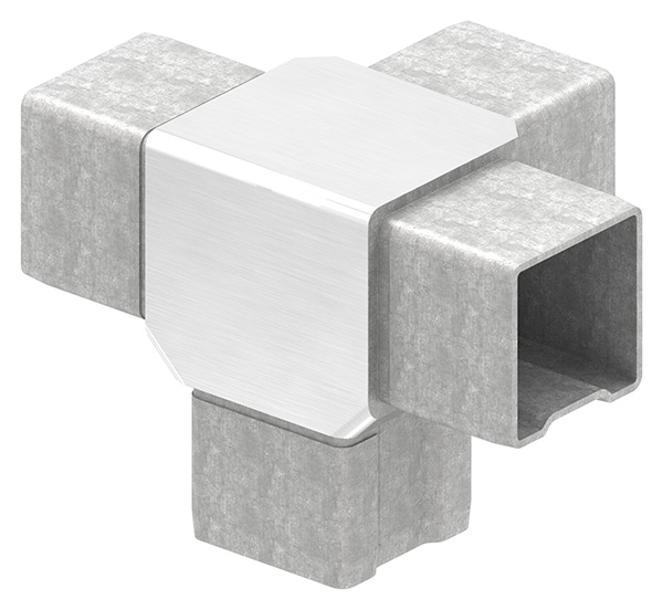 T-Verbinder V4A fuer Vierkantrohr 40 x 40 x 2 mm steckbar-88.1110154040