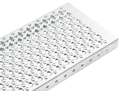 Profilé en tôle échelon | Type N | Dimensions : 800x240x70 mm | S235JR, galvanisé à chaud en bain complet
