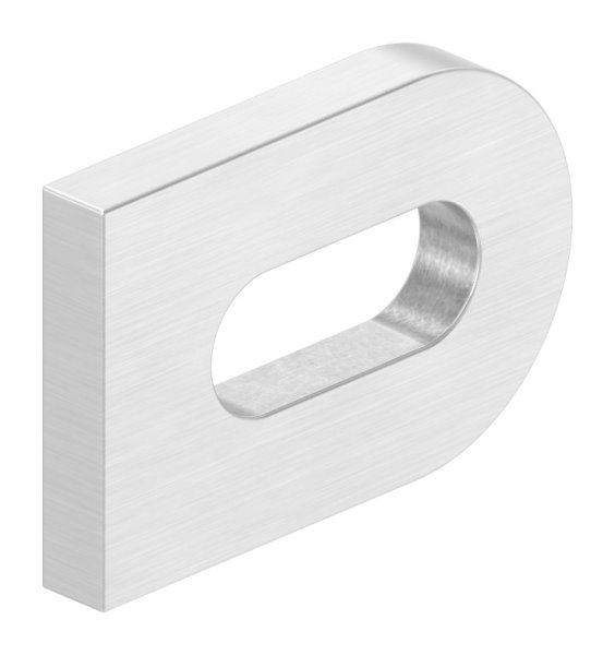 Plaque à souder | dimensions : 30x20x4 mm | avec trou oblong : Ø 17x7 mm | V2A