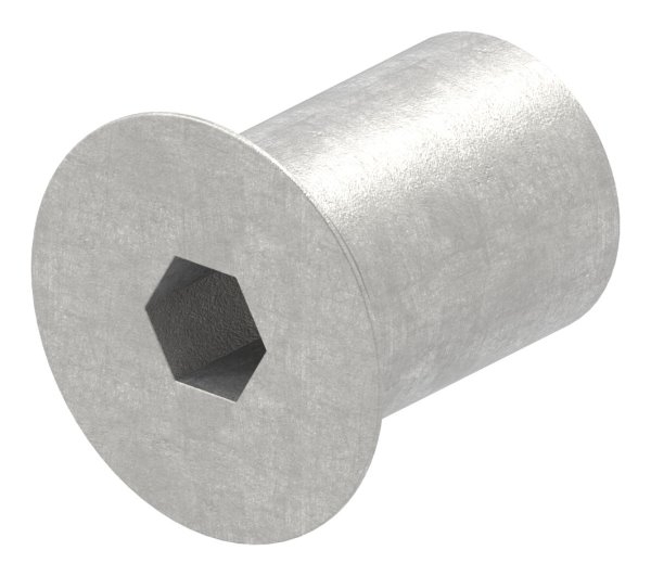 Huelsenmutter mit Senkkopf und ISK- M10x20- V2A-88-1158382-240.10