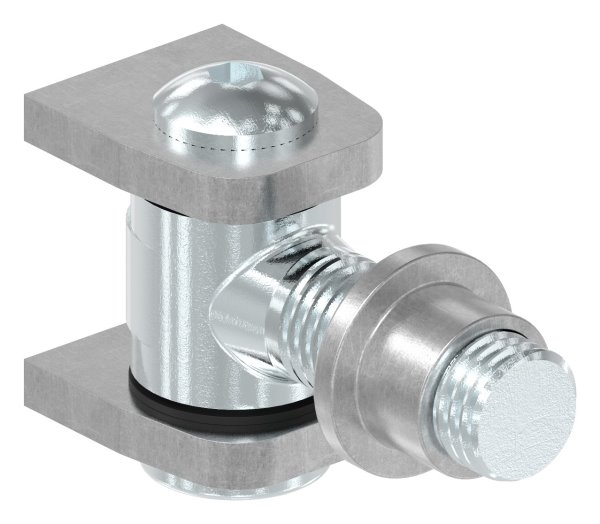 Charnière M22 | réglable | soudable | acier (brut) S235JR