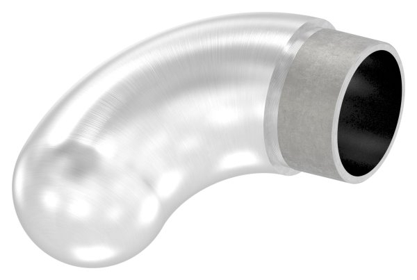 Endstueck 90° halbrund- fuer Rundrohr Ø 42-4x2-0 mm V2A-11-3696-A.4