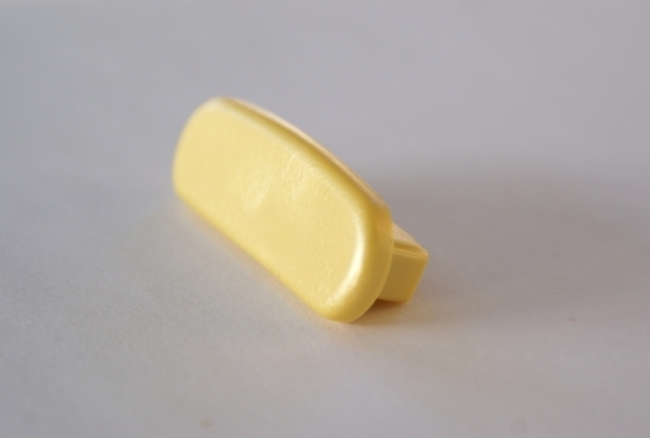 Embout pour main courante en plastique pour 40 x 8mm, stratos jaune