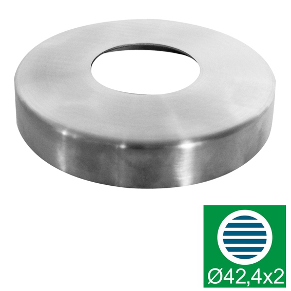 Abdeckrosette Ø 103x13 mm fuer Rundrohr Ø 42-4 mm V2A-11-2514-A.4
