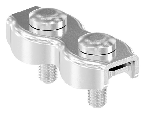 Duplexklemme - fuer Seil Ø 4 mm - V4A-11-2924.1