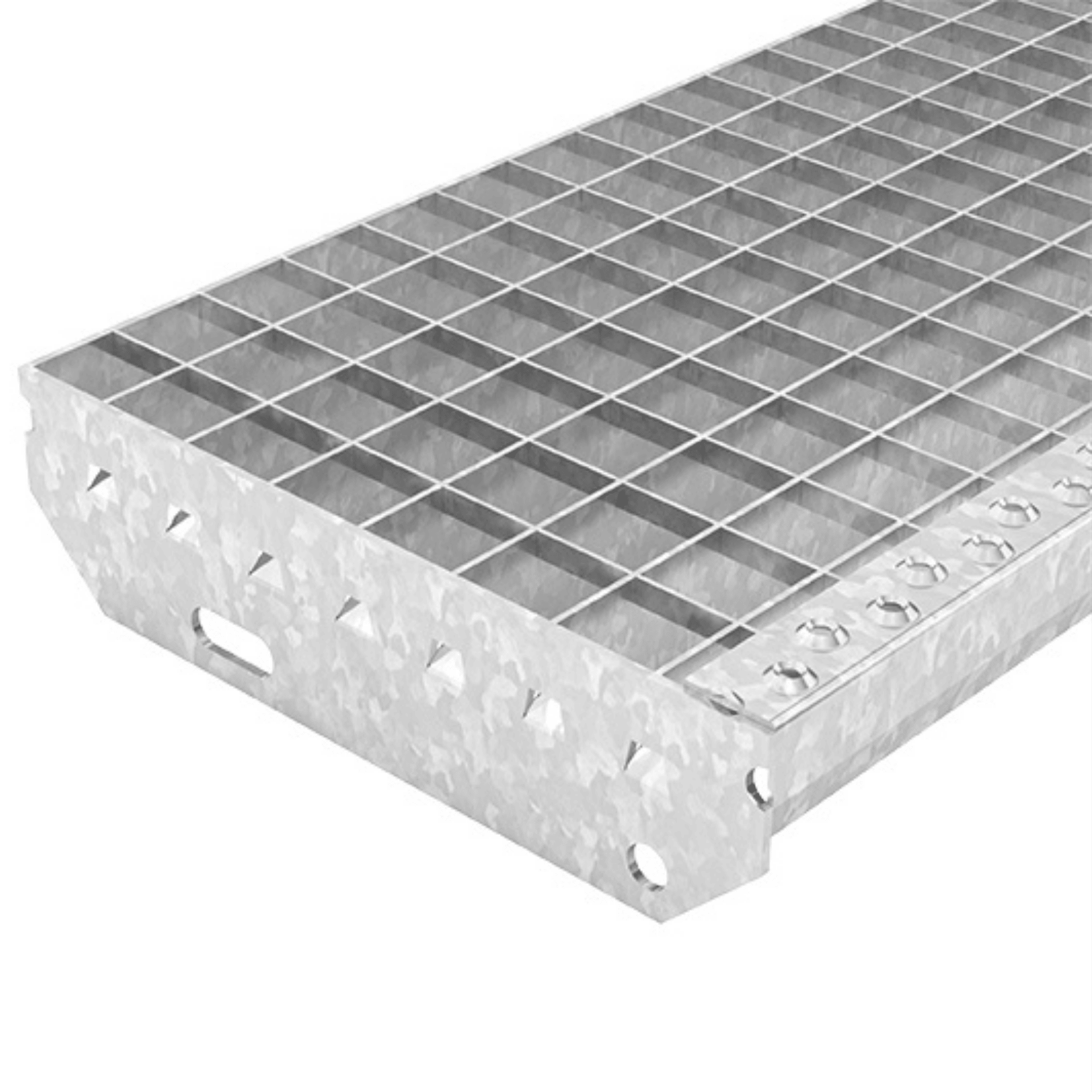 Gitterroststufe 900 x 270 MW 30-30 TS 35-2 Rutschhemmung R10-24-902730352.7