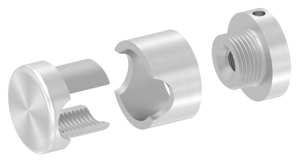 Support de base Brenk pour barres Ø 14mm, ALU