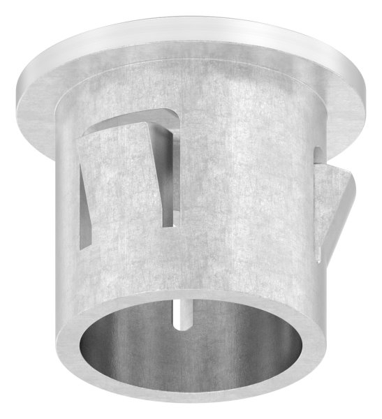 Rohrstopfen fuer Ø 21-3x1-6-2-0 mm leicht gewoelbt zum Einschlagen V2A-11-4102.1