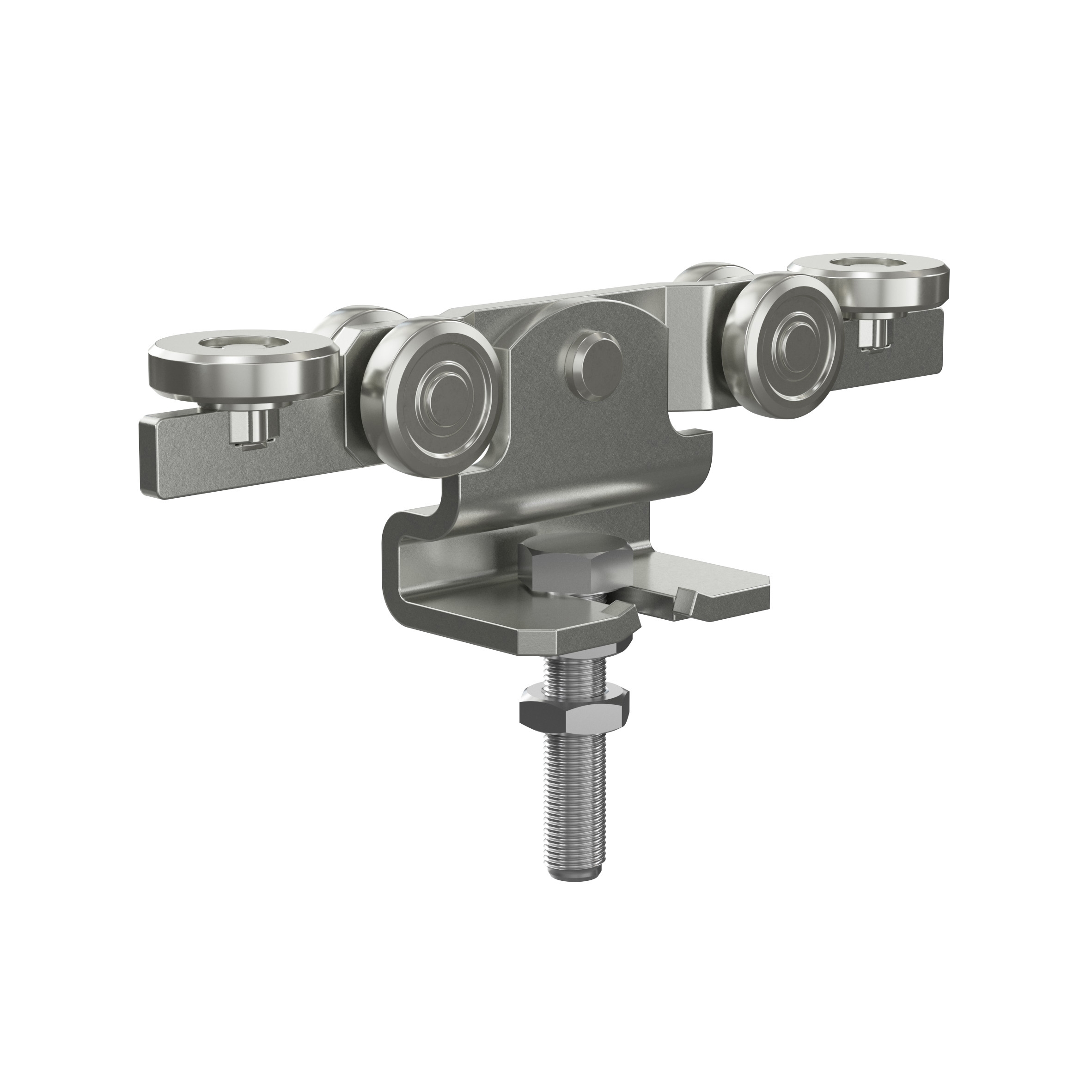 Doppelrolle mit Seitenfuehrung MEA Gr- 3 verzinkt Ø 48 mm 10337914-60-0139.7