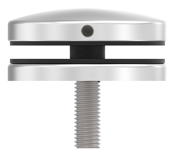 Glaspunkthalter Ø 72 mm- V4A- Anschluss- Flach mit AbP-10-5200.1