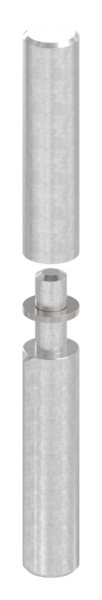 Sangle à souder, longueur : 140mm, embout fixe, V2A