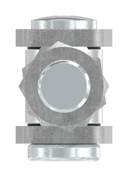 Charnière M18 | réglable | acier (brut) S235JR