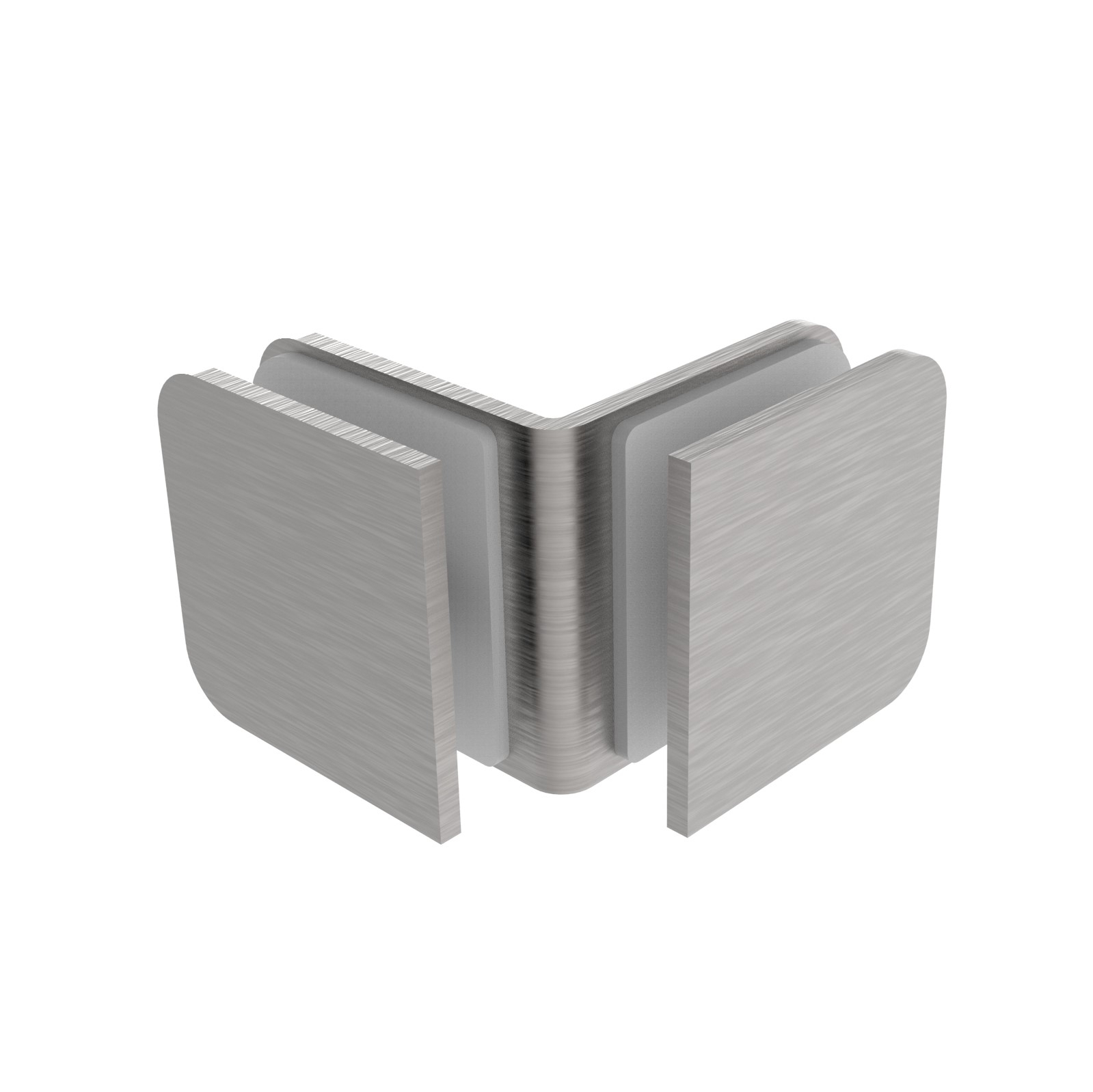 Eck-Glashalter 90 Edelstahl V2A 45x45mm fuer Glas 8-10mm geschliffen-89-11GS304ZP906S-A.4