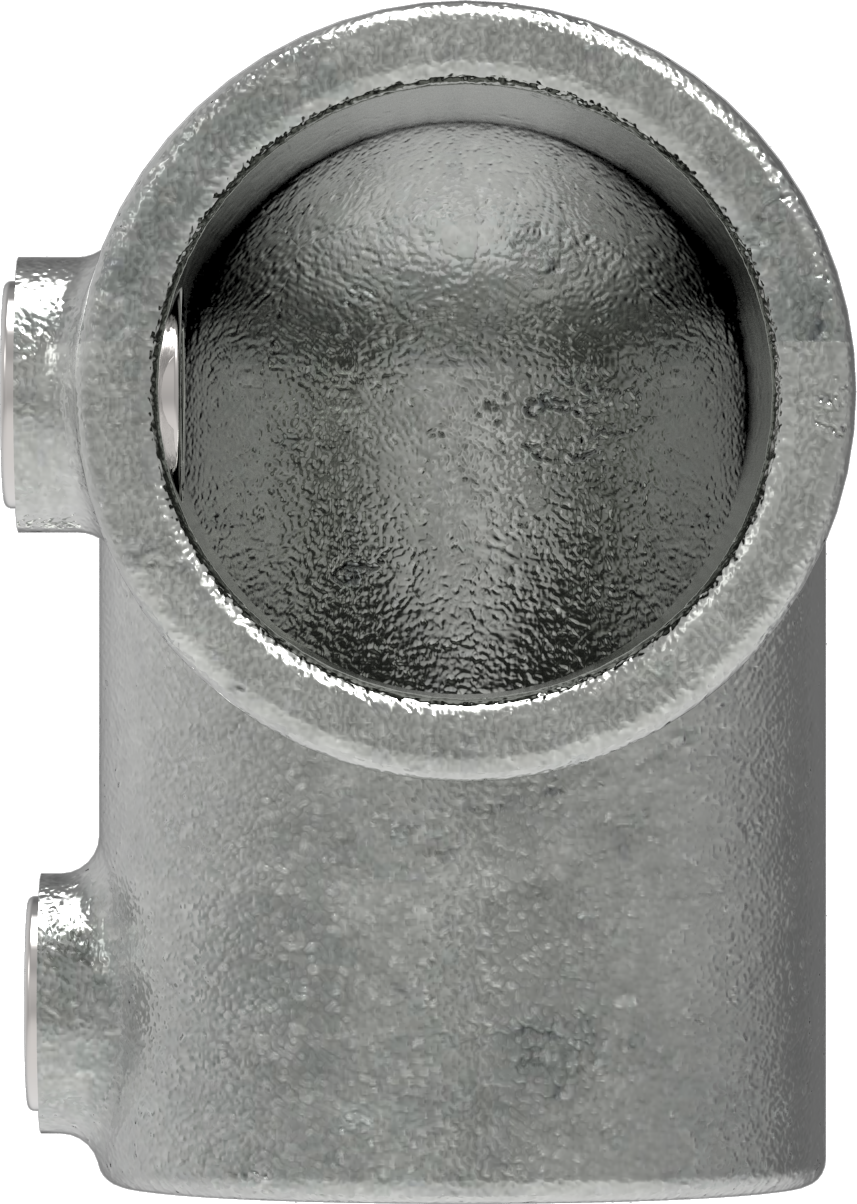 Raccord de tuyau | Coude 90° | 125T21 | 21,3 mm | 1/2" | Fonte malléable et électrozinguée