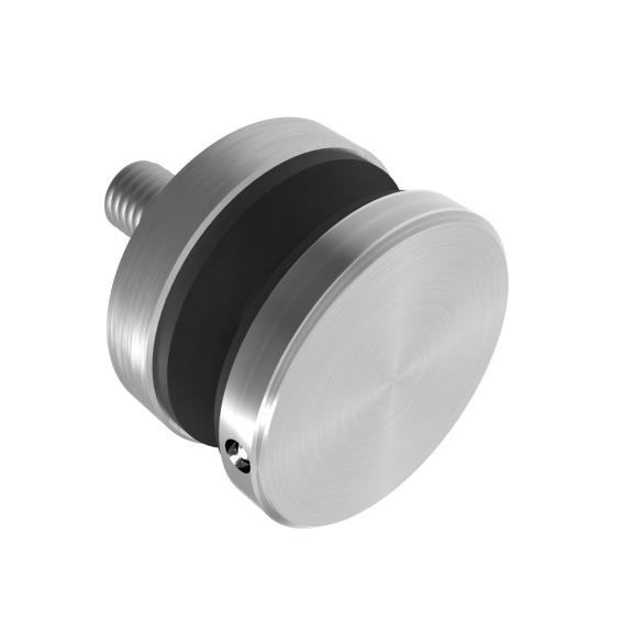 Punkthalter Edelstahl AISI 316 fuer Glas 8-17-52 mm- Loch Ø 20 mm- Schliff- flach-89-11A140747000S-A.4
