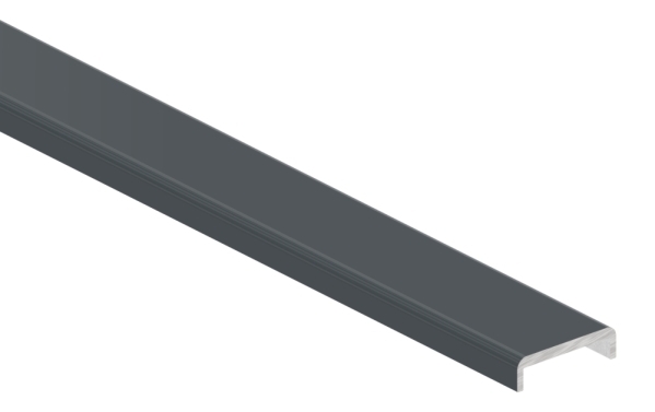 Kantenschutz EXTRA SLIM- fuer Glas 16-00 - 17-52mm- L=6m- Aluminium RAL 7016-88-1180582-ALU-6M.7016