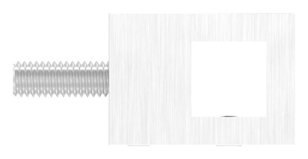 Support de barre transversale carré avec trou de bore 12x12 mm et f