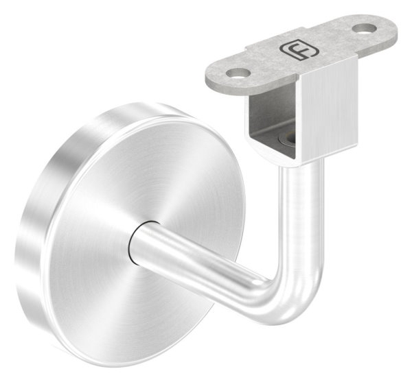 Handlaufhalter V2A fuer Nut 24x24mm konvex- Kabeldurchfuehrung-88-11LED-NU-HH-240.KD