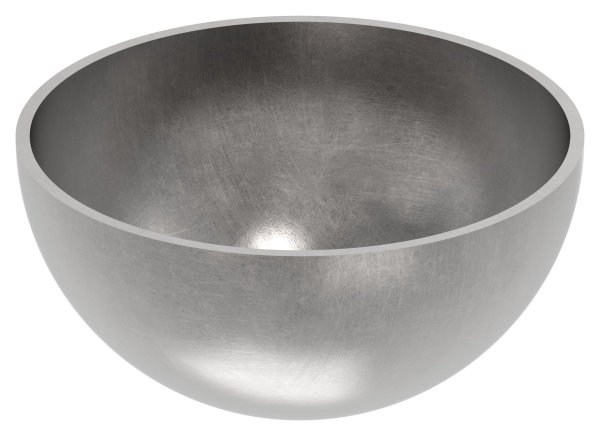 Halbhohlkugel Ø 80 mm - glatt - Stahl S235JR- roh-30-2779.8