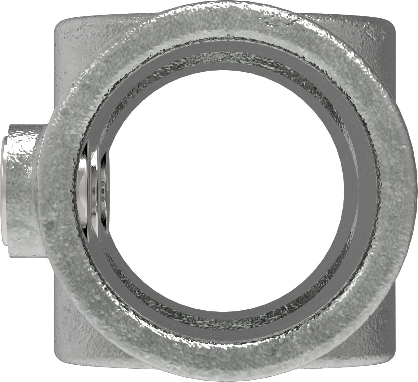 Rohrverbinder Kreuzstueck durchgehend Ø 21-3 mm -1-2- - Temperguss verzinkt - 119T21-119T21