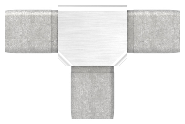 Connecteur pour tube 25x25x2mm, V4A