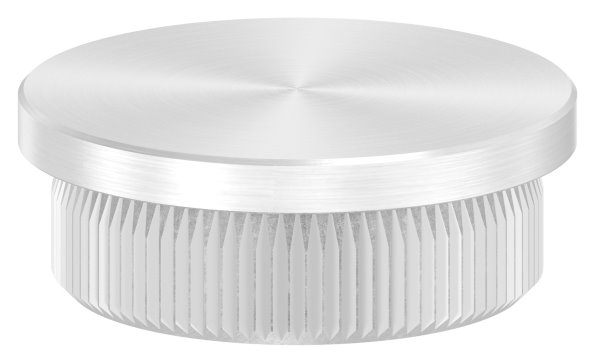 Einsteckkappe V2A Edelstahl fuer Rohr Ø 30 mm- Wandstaerke 2 mm- flach zum Einschlagen-11-5002.4