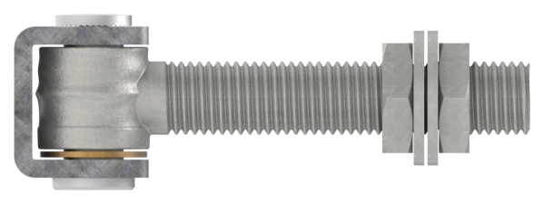 Charnière de portail M24 | réglable | acier (brut) S235JR