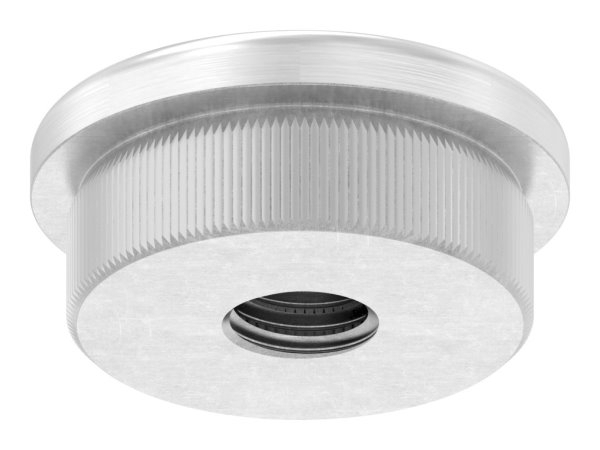 Bouchon légèrement bombé avec M8 pour Ø 26,9x2,0 mm V2A matériau plein