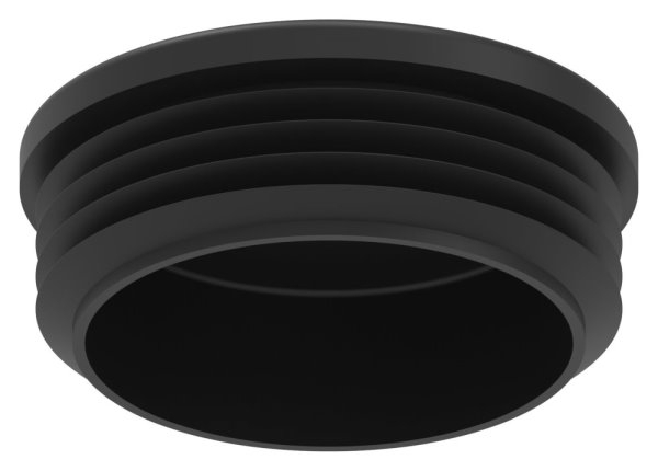 Kunststoffkappe fuer Rundrohr 76-1 mm- schwarz-88-11177-76.3