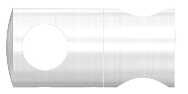 Querstabhalter V2A Edelstahl – Doppel fuer 2 Rundstaebe 14 mm inkl- Schrauben-11-1628.4