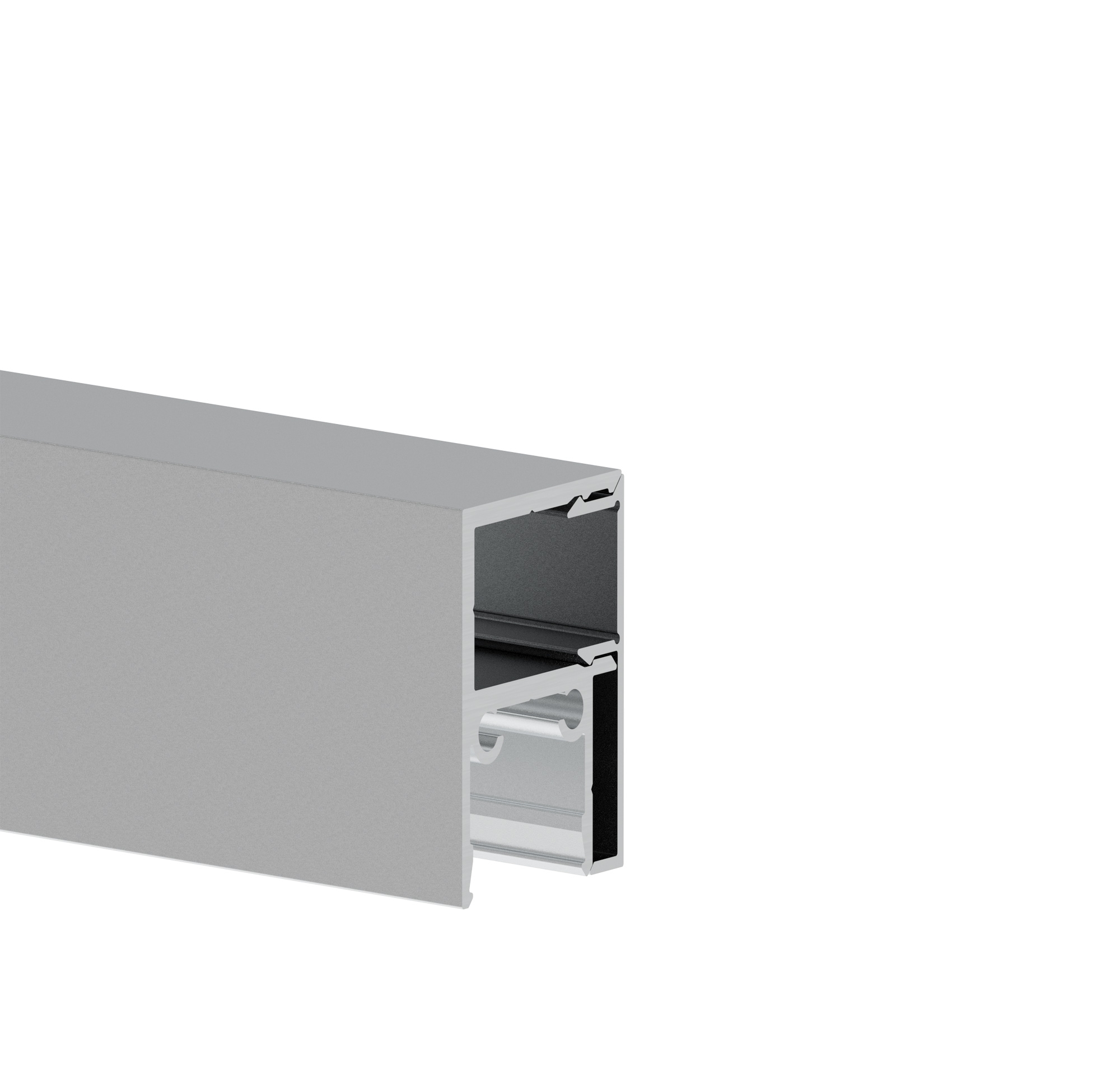 Zaunadapter Aluminium MODEL 20V 6000 mm fuer Glas 6-8 mm und 20 mm Fuellungen Natur-89-11FGA20G6000N-A.4