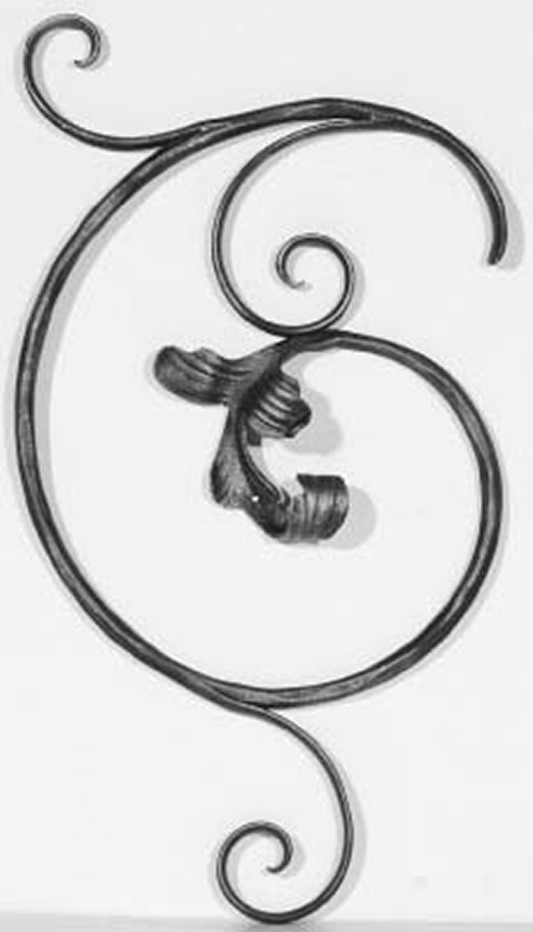 Laendliches Barock - Masse- 310x550 mm - Stahl S235JR- roh-30-1886.8